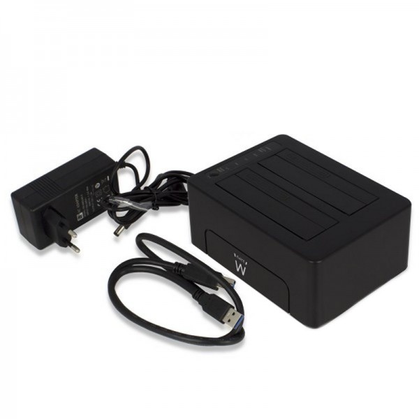 Ewent ew7014 dock station dual 2.5"-3.5" usb 3.1