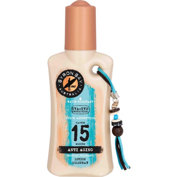 Byron bay factor 15 medium locion gelspray anti-edad 200ml