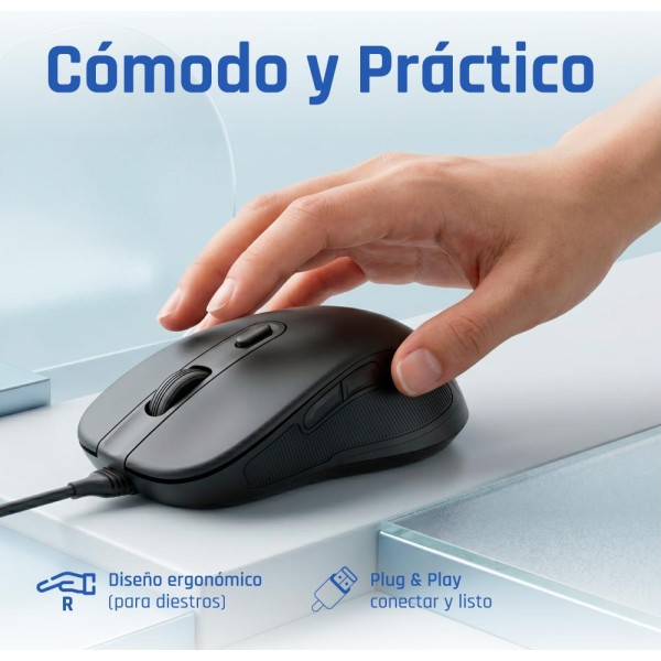 Iggual ratón usb office-elite-pro-6d 3600dpi