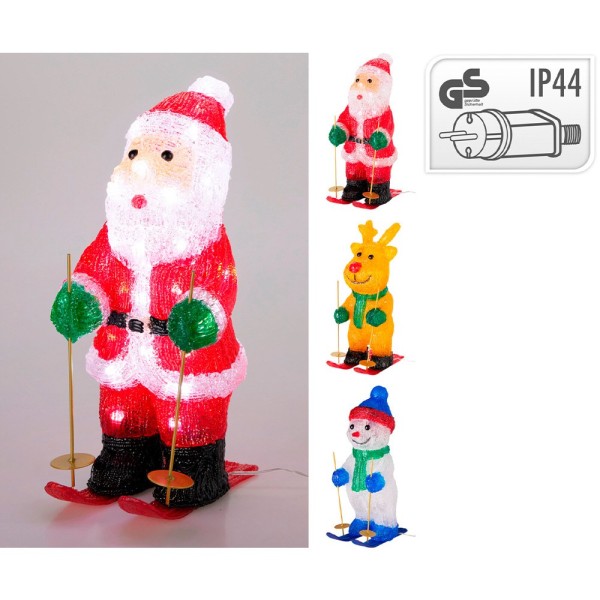 Figura led acrílica para exterior, modelos variados navidad